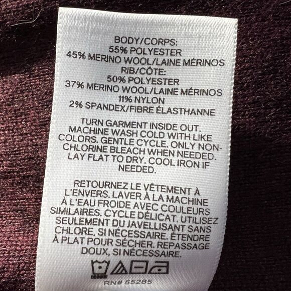 Elegant Men’s Pullover Express Size M Light  Fine Wool Burgundy Old Money Style - Picture 6 of 9